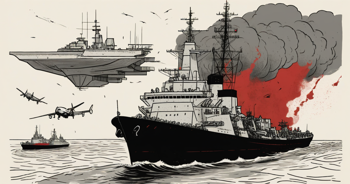 A postcard breached a warship